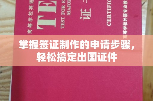 汝南掌握签证制作的申请步骤，轻松搞定出国证件
